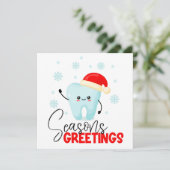 Ferienkarte für den Zahnarzt Feiertagskarte (Stehend Vorderseite)