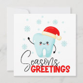 Ferienkarte für den Zahnarzt Feiertagskarte (Vorderseite)