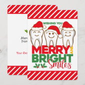 Ferienkarte für den Zahnarzt Feiertagskarte (Vorne/Hinten)