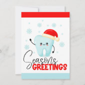 Ferienkarte für den Zahnarzt Feiertagskarte (Vorderseite)