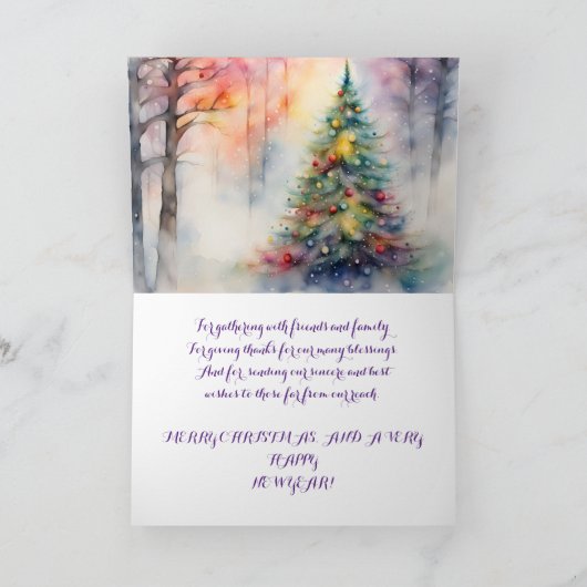 FERIENKARTE FÜR FERIENFREUND/FAMILIE DANKESKARTE (Innenseite)