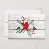 Ferienkarte Winter/Weihnachts-Antwortkarte RSVP Karte (Rückseite)