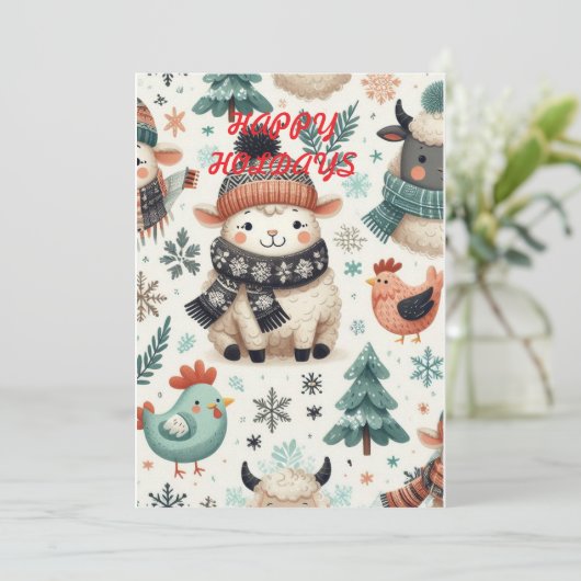 FERIENKARTEN FEIERTAGSKARTE (Stehend Vorderseite)