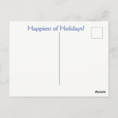 Ferienkatze Hund und Santa Postkarte (Rückseite)