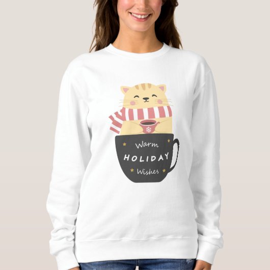 Ferienkatze Sweatshirt (Vorderseite)