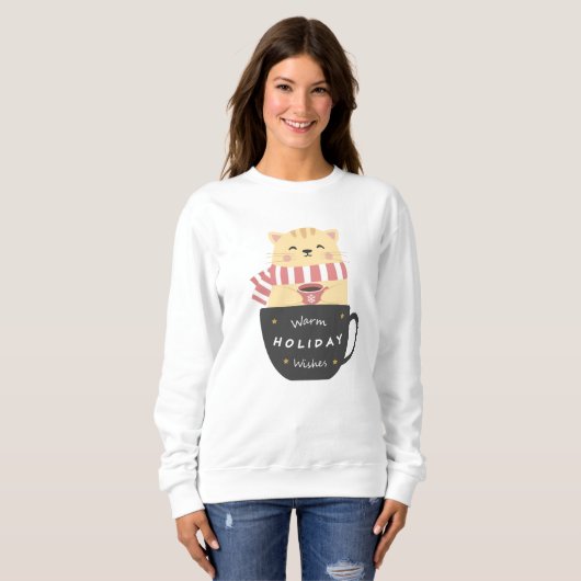 Ferienkatze Sweatshirt (Vorne ganz)
