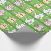 Ferienkatzen Geschenkpapier (Ecke)