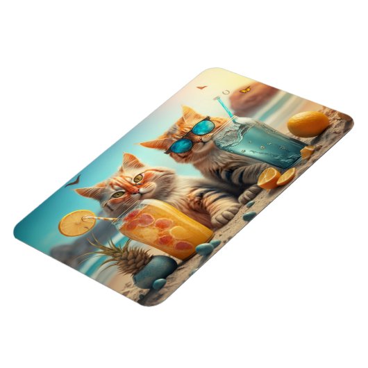 Ferienkatzen Magnet (Linke Seite)