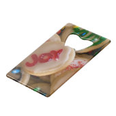 Ferienkekse Geldbeutel Flaschenöffner (Vorderseite Schrägansicht)