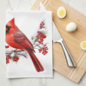 Ferienküche Handtuch-Kardinal Geschirrtuch (Viertel Falte)