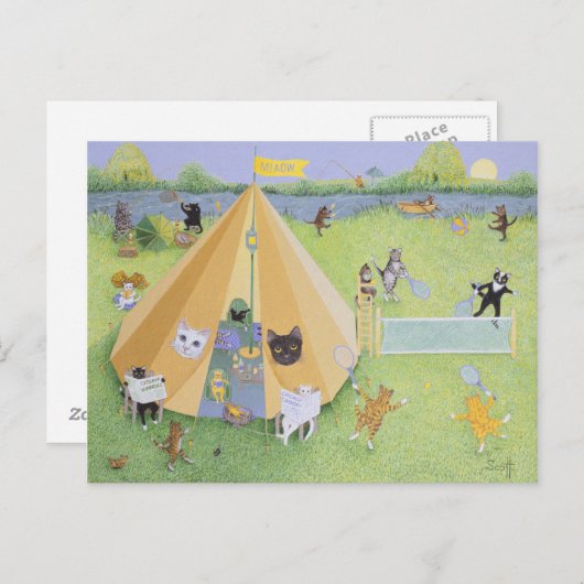 Ferienlager Postkarte (Vorne/Hinten)