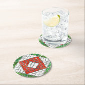 FERIENMOSAIC Round Paper Untersetzer (Vor Ort)