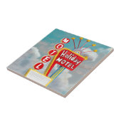 Ferienmotel-Schild Fliese (Seite)