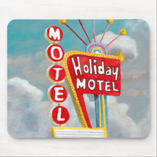 Ferienmotel-Schild Mousepad