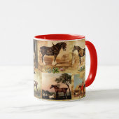 FERIENPARKPLATZ FÜR KUNSTWERKE, PFERDESCHUHE TASSE (VorderseiteRechts)