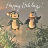 Ferienpinguine Aufkleber (Vorderseite)