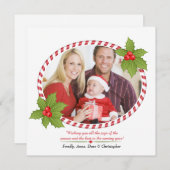 Ferienrahmen mit Holkarte Feiertagskarte (Vorne/Hinten)