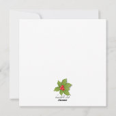 Ferienrahmen mit Holkarte Feiertagskarte (Rückseite)