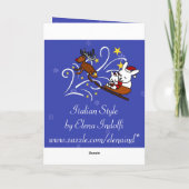 Feriensaison Feiertagskarte (Rückseite)