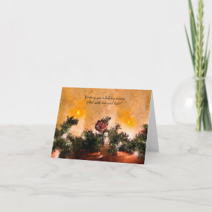 Feriensaison gefüllt mit Liebe/Light Holiday Card Feiertagskarte