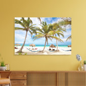 Ferienstrand Leinwanddruck (Insitu (Wohnzimmer))