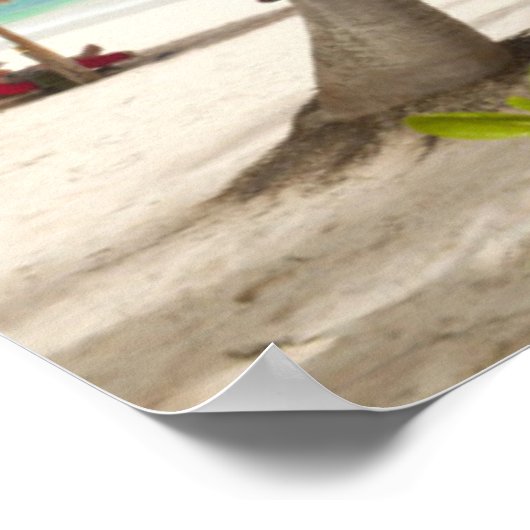 Ferienstrand Poster (Ecke)