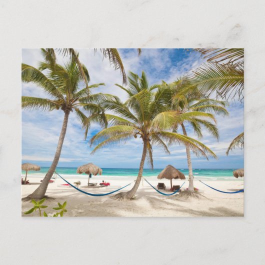 Ferienstrand Postkarte (Vorderseite)