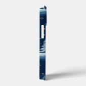 Ferientoilette, Bäume Hirsch und Schneeflocken Case-Mate iPhone Hülle (Rückseite / Rechts)