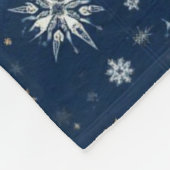 Ferientoilette, Bäume Hirsch und Schneeflocken Fleecedecke (Ecke)