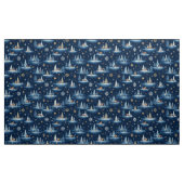 Ferientoilette, Bäume Hirsch und Schneeflocken Stoff (Yard (91,4 cm))