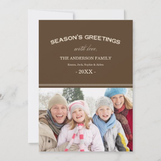 FERIENTYPOGRAPHIE | FERIENFOTOKARTE FEIERTAGSKARTE (Vorderseite)