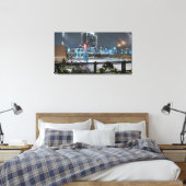 Ferienvergnügen am Canalside Leinwanddruck (Insitu (Schlafzimmer))