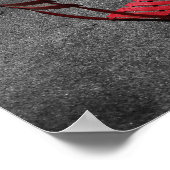 FERIENVERKAUF! Times Square Schwarz-weiß Red 18x24 Poster (Ecke)