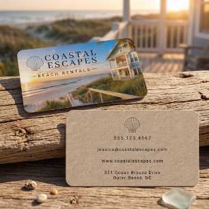 Ferienvermietung am Strand Visitenkarte