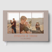 Ferienvermietung Elegantes Foto Beige Gästebuch (Vorderseite)