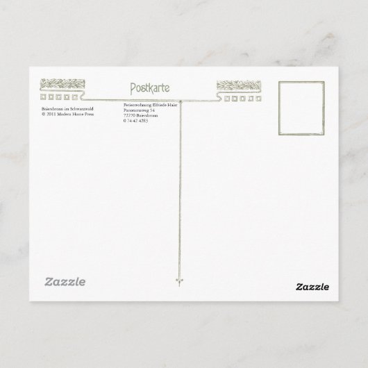 Ferienwohnung Elfriede Haist - Snow Postkarte (Rückseite)