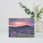 Ferienwohnung Elfriede Haist - Sonnenuntergang Postkarte (Stehend Vorderseite)