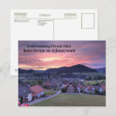 Ferienwohnung Elfriede Haist - Sonnenuntergang Postkarte (Vorne/Hinten)