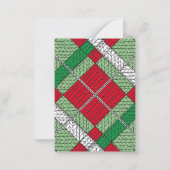 FERIENWOHNUNG RAUTE STRICK 3.5x2.5 Flachkarte / Ve Mitteilungskarte (Vorderseite)