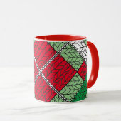 FERIENWOHNUNG RAUTE STRICK Roter Combo Tasse (VorderseiteRechts)