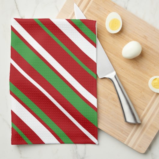 Ferienwohnung Stripes Küche Handtücher (Viertel Falte)