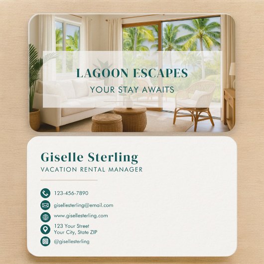 Ferienwohnungs-QR-Code Visitenkarte