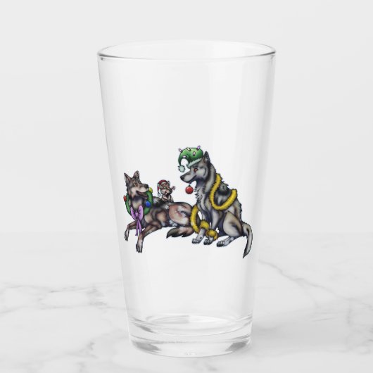 Ferienwölfe Glas (Vorderseite)
