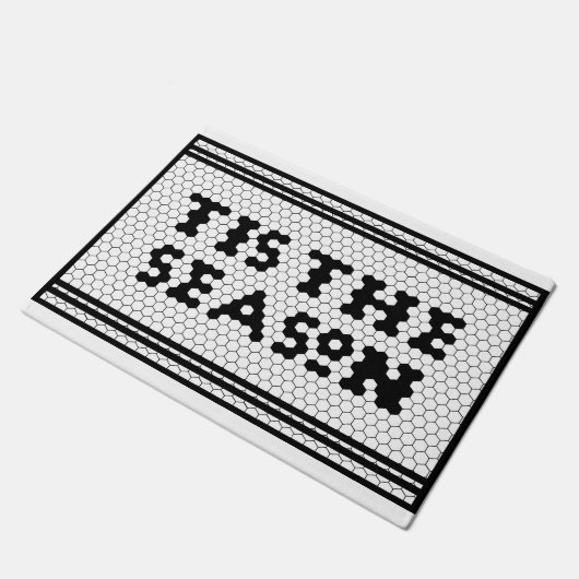 Ferienzeit Bauernhof Design Fußmatte (Schrägansicht)