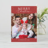 Ferienzeit Winter Schneeflocken Weihnachten Foto (Stehend Vorderseite)