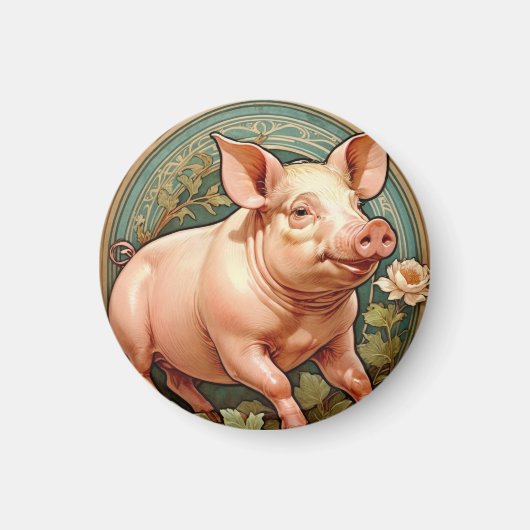 Ferkel-Achterbahn Magnet (Vorne)