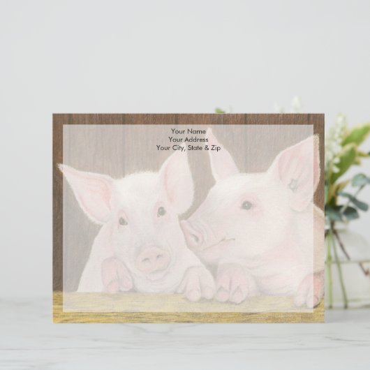 Ferkel Briefbogen (Stehend Vorderseite)