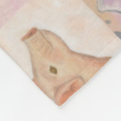 Ferkel-Collagen-Fleece Fleecedecke (Ecke)