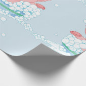 Ferkel, das ein Bad-Packpapier nimmt Geschenkpapier (Ecke)