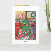 Ferkel dekorieren Baum Weihnachten (Rückseite)